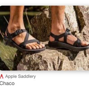Chaco Black Adjustable Webbing Sandals